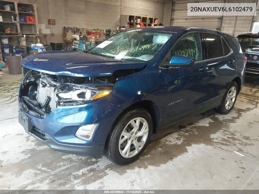 2GNAXUEV6L6102479 2020 Chevrolet Equinox Awd Lt 1.5L Turbo