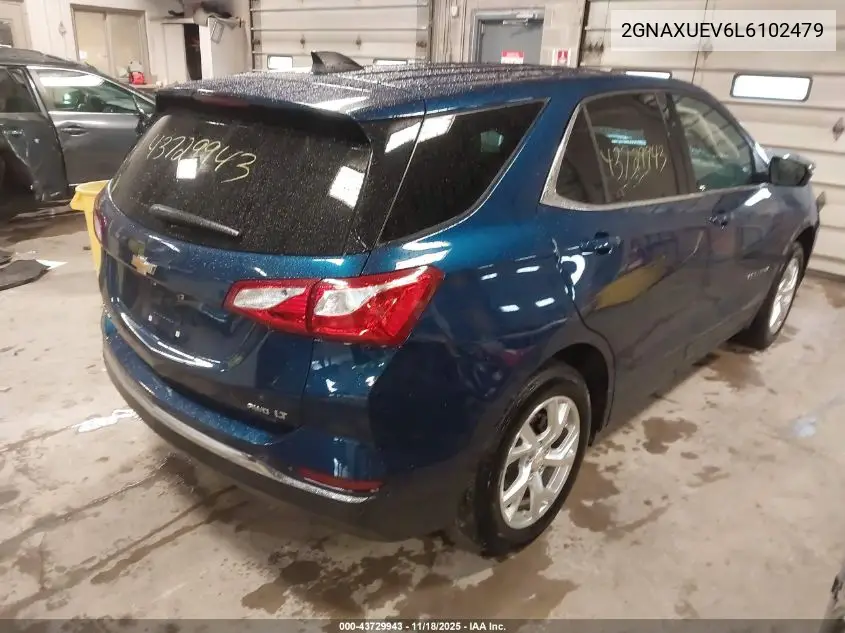 2GNAXUEV6L6102479 2020 Chevrolet Equinox Awd Lt 1.5L Turbo