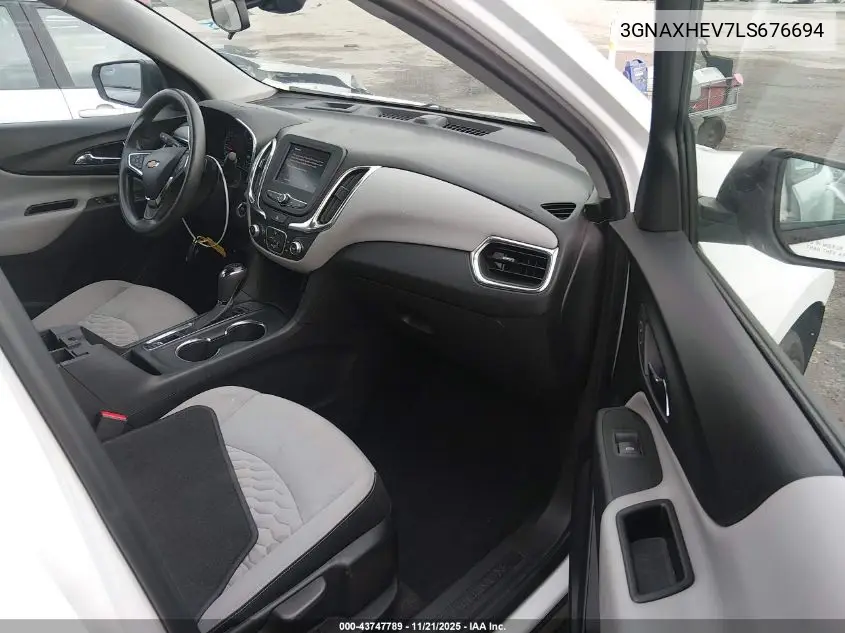 3GNAXHEV7LS676694 2020 Chevrolet Equinox Fwd Ls