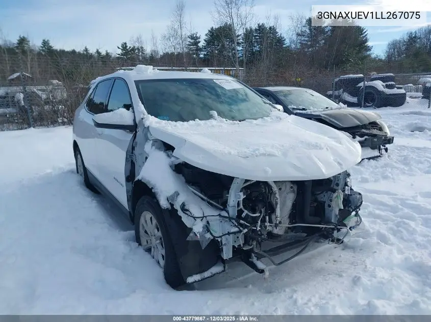 3GNAXUEV1LL267075 2020 Chevrolet Equinox Awd Lt 1.5L Turbo