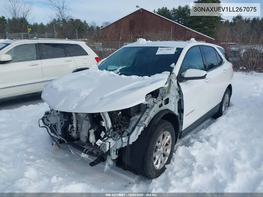3GNAXUEV1LL267075 2020 Chevrolet Equinox Awd Lt 1.5L Turbo