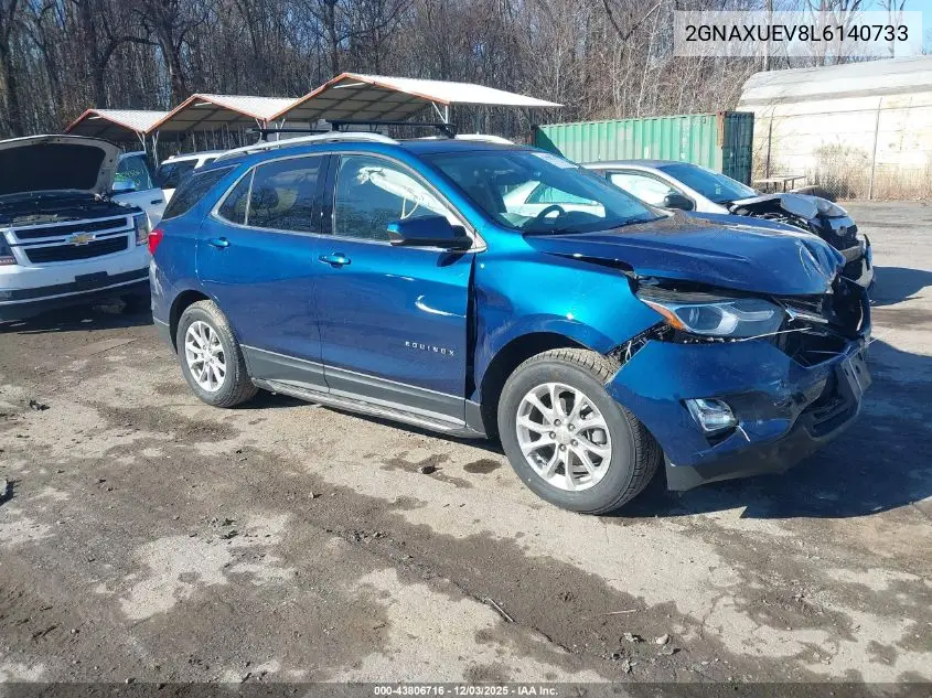 2GNAXUEV8L6140733 2020 Chevrolet Equinox Awd Lt 1.5L Turbo