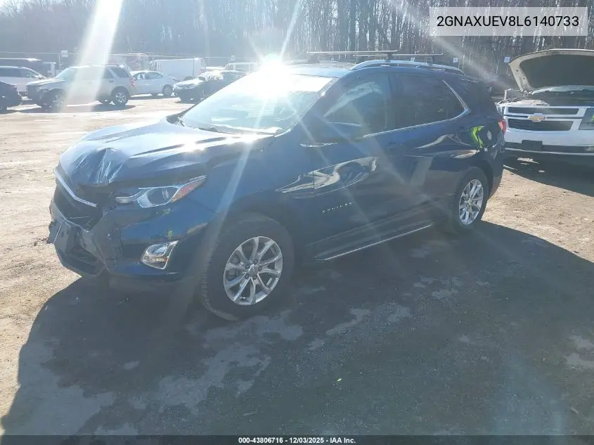 2GNAXUEV8L6140733 2020 Chevrolet Equinox Awd Lt 1.5L Turbo