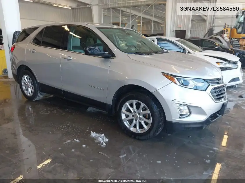 3GNAXKEV7LS584580 2020 Chevrolet Equinox Fwd Lt 1.5L Turbo