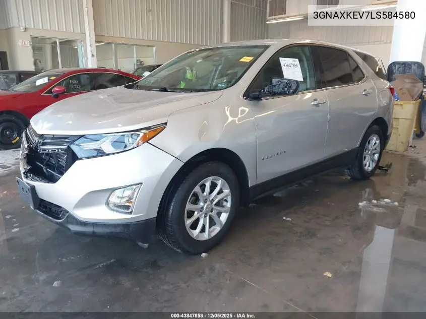 3GNAXKEV7LS584580 2020 Chevrolet Equinox Fwd Lt 1.5L Turbo