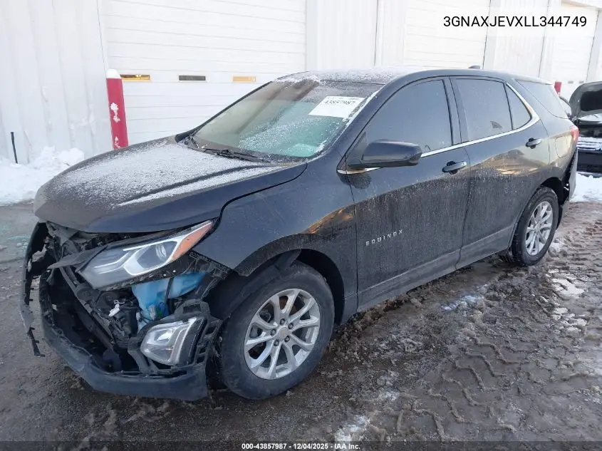 3GNAXJEVXLL344749 2020 Chevrolet Equinox Fwd 2Fl