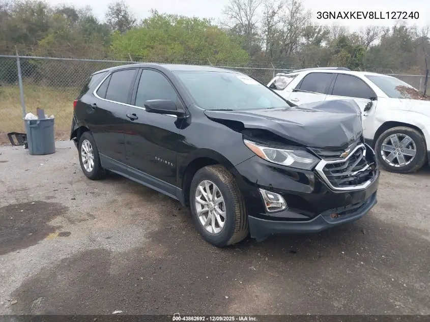 3GNAXKEV8LL127240 2020 Chevrolet Equinox Fwd Lt 1.5L Turbo