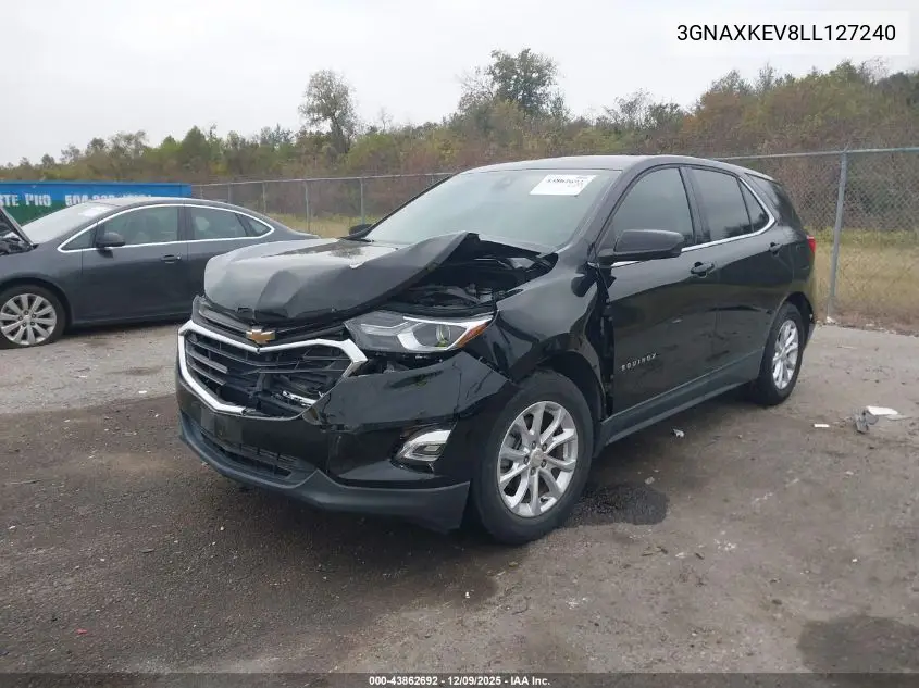 3GNAXKEV8LL127240 2020 Chevrolet Equinox Fwd Lt 1.5L Turbo