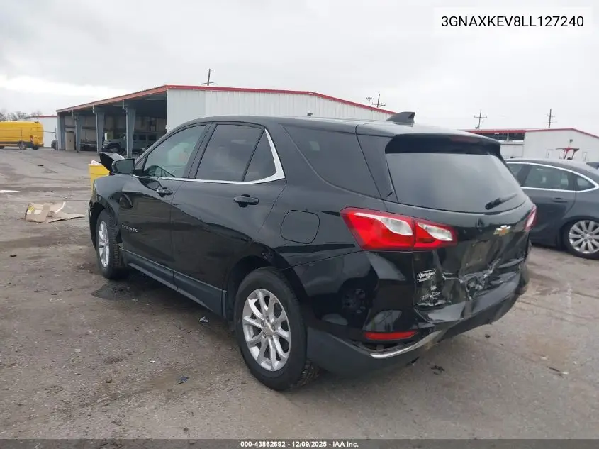 3GNAXKEV8LL127240 2020 Chevrolet Equinox Fwd Lt 1.5L Turbo
