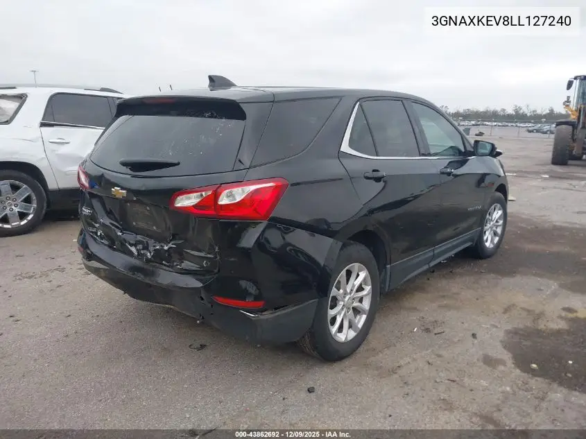 3GNAXKEV8LL127240 2020 Chevrolet Equinox Fwd Lt 1.5L Turbo