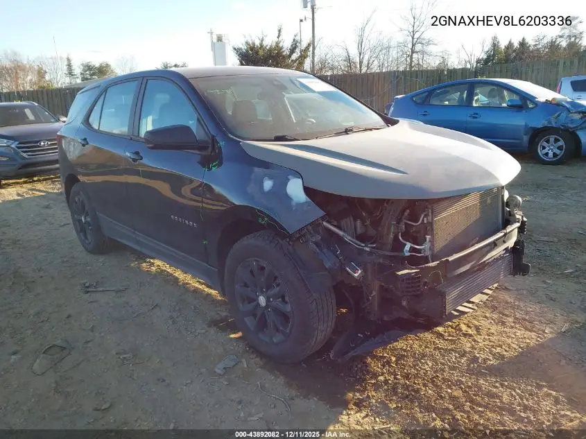 2GNAXHEV8L6203336 2020 Chevrolet Equinox Fwd Ls