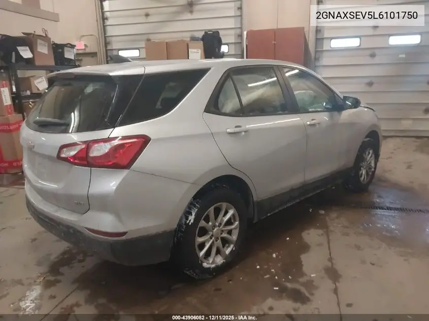 2GNAXSEV5L6101750 2020 Chevrolet Equinox Ls