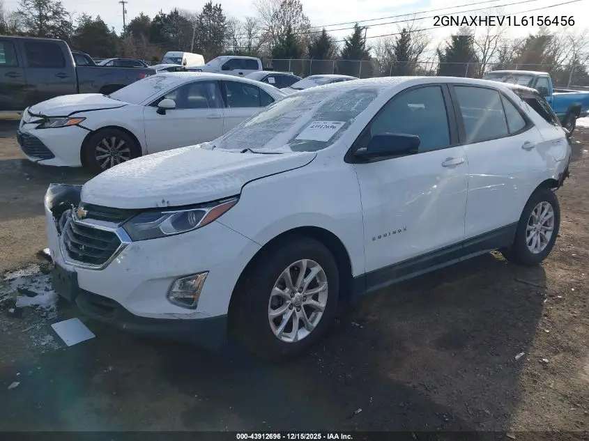 2GNAXHEV1L6156456 2020 Chevrolet Equinox Fwd Ls