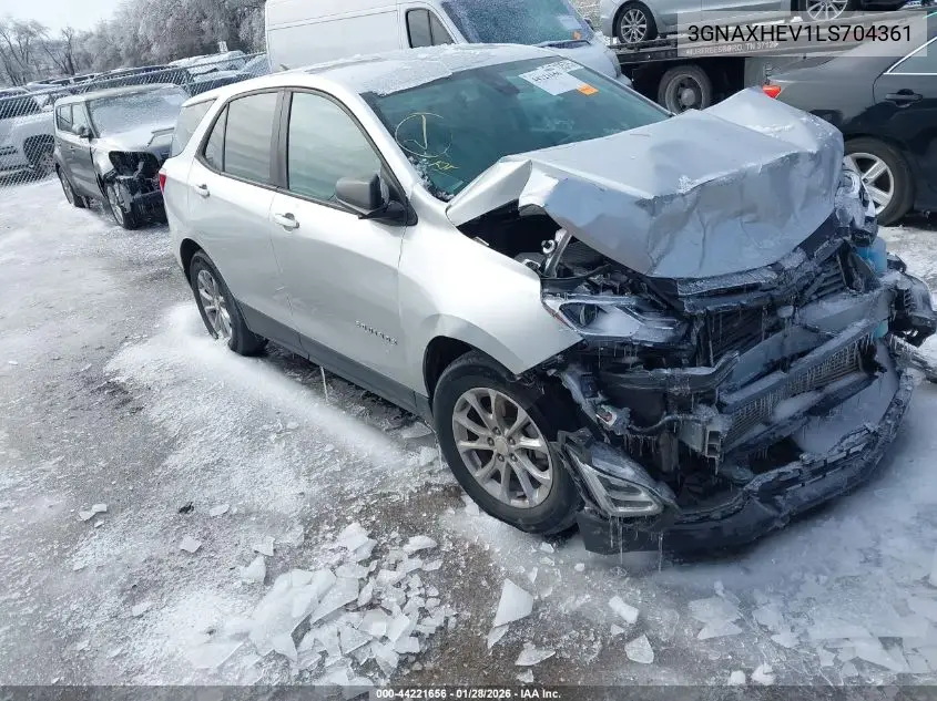 3GNAXHEV1LS704361 2020 Chevrolet Equinox Fwd Ls