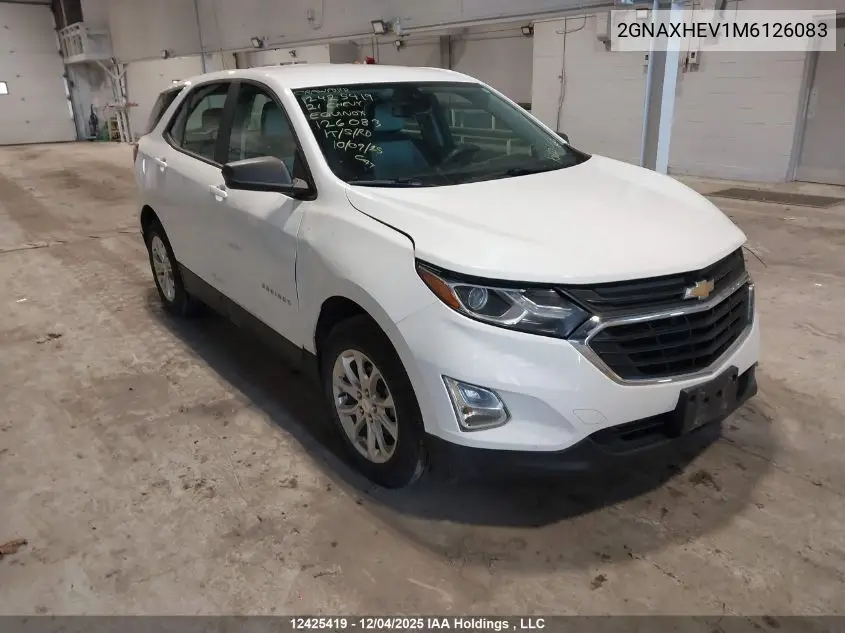 2GNAXHEV1M6126083 2021 Chevrolet Equinox Ls