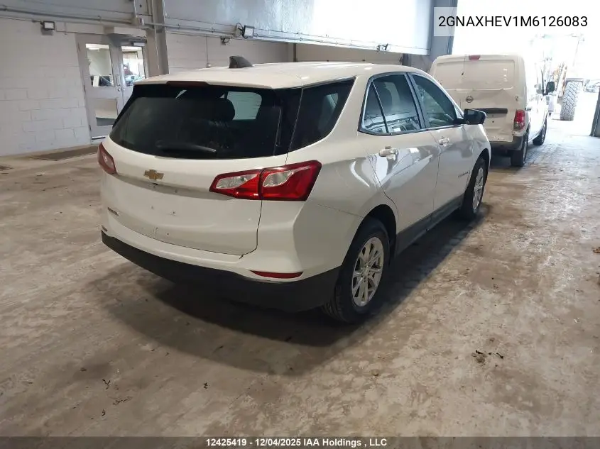 2GNAXHEV1M6126083 2021 Chevrolet Equinox Ls