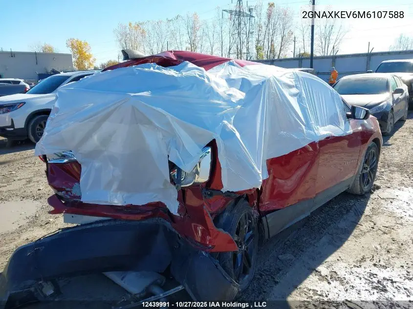 2GNAXKEV6M6107588 2021 Chevrolet Equinox Lt