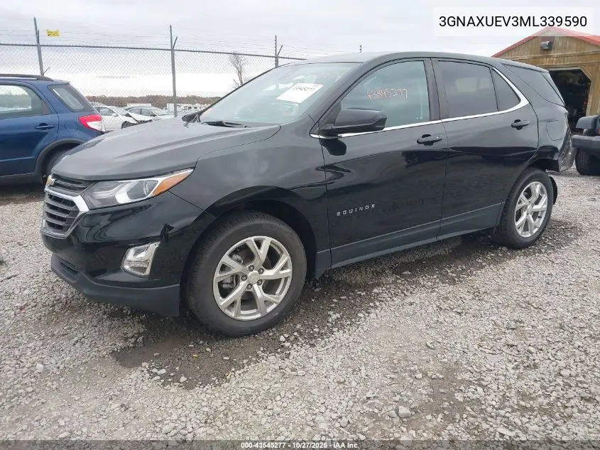 3GNAXUEV3ML339590 2021 Chevrolet Equinox Awd Lt