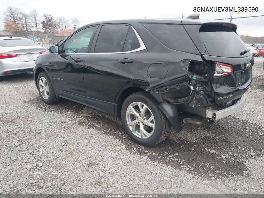 3GNAXUEV3ML339590 2021 Chevrolet Equinox Awd Lt