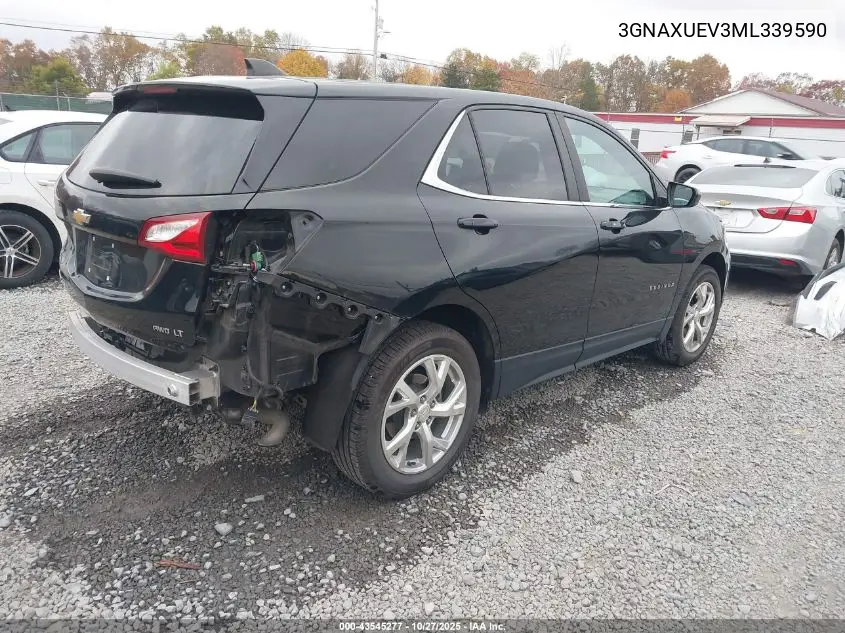 3GNAXUEV3ML339590 2021 Chevrolet Equinox Awd Lt