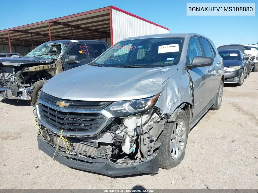 3GNAXHEV1MS108880 2021 Chevrolet Equinox Fwd Ls