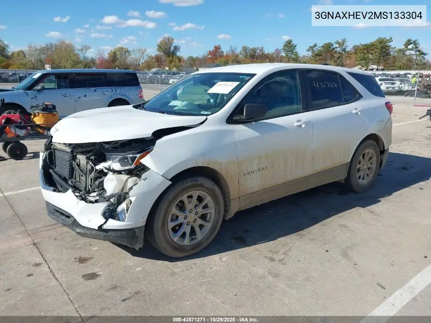 3GNAXHEV2MS133304 2021 Chevrolet Equinox Fwd Ls