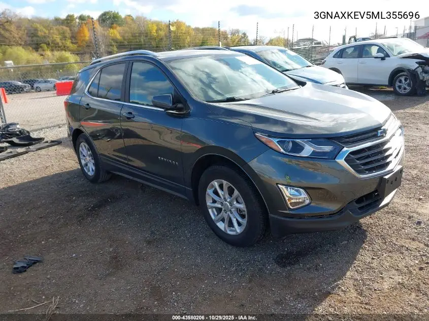 3GNAXKEV5ML355696 2021 Chevrolet Equinox Fwd Lt