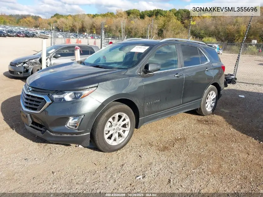3GNAXKEV5ML355696 2021 Chevrolet Equinox Fwd Lt