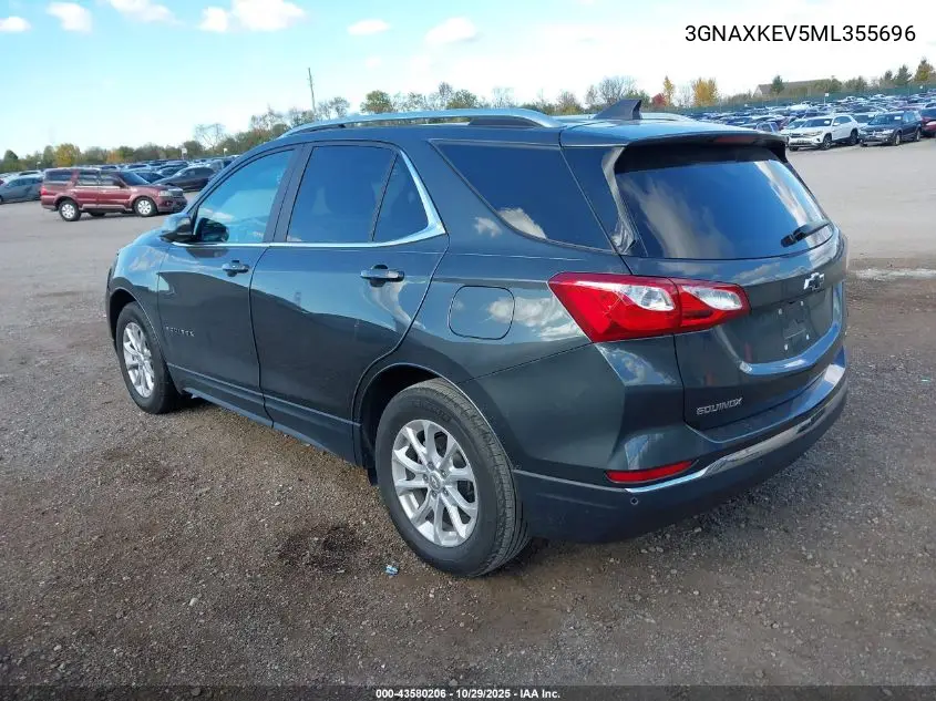 3GNAXKEV5ML355696 2021 Chevrolet Equinox Fwd Lt