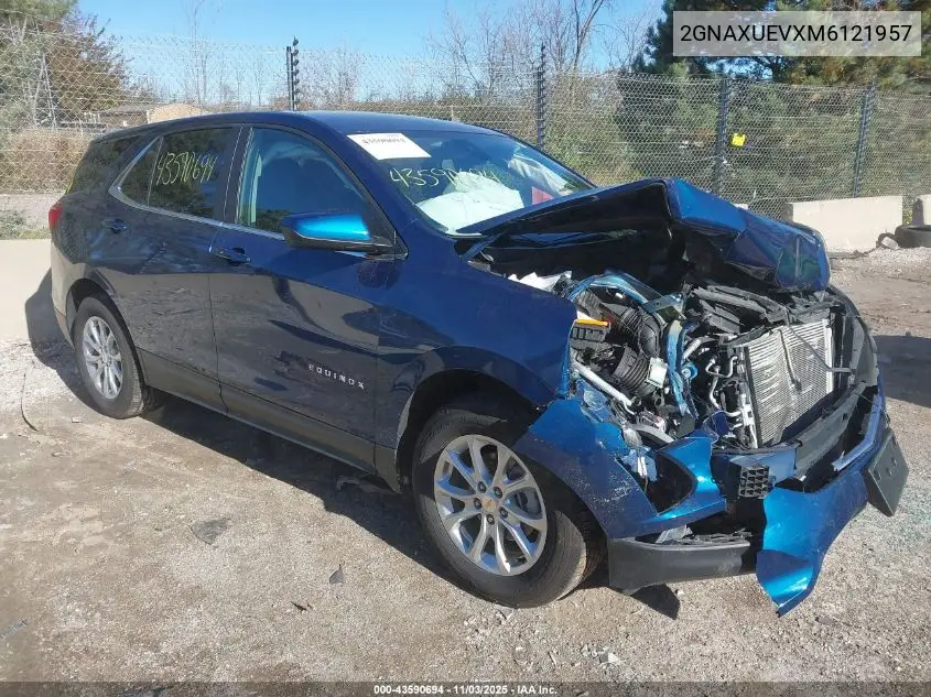 2GNAXUEVXM6121957 2021 Chevrolet Equinox Awd Lt