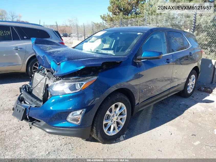 2GNAXUEVXM6121957 2021 Chevrolet Equinox Awd Lt