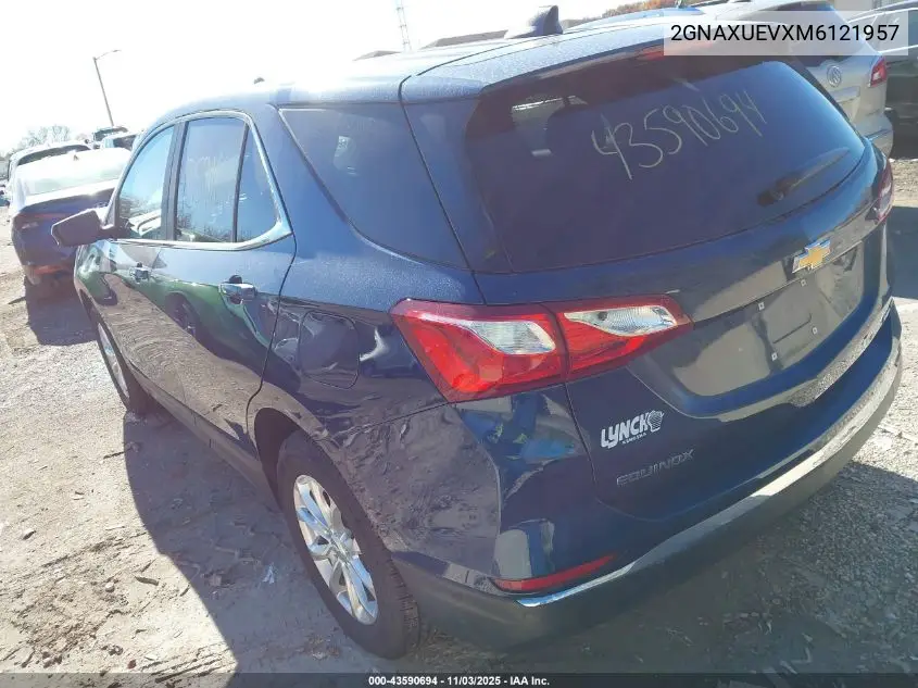 2GNAXUEVXM6121957 2021 Chevrolet Equinox Awd Lt