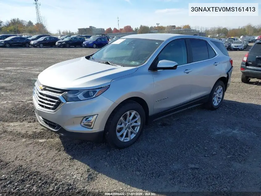 3GNAXTEV0MS161413 2021 Chevrolet Equinox Awd 2Fl