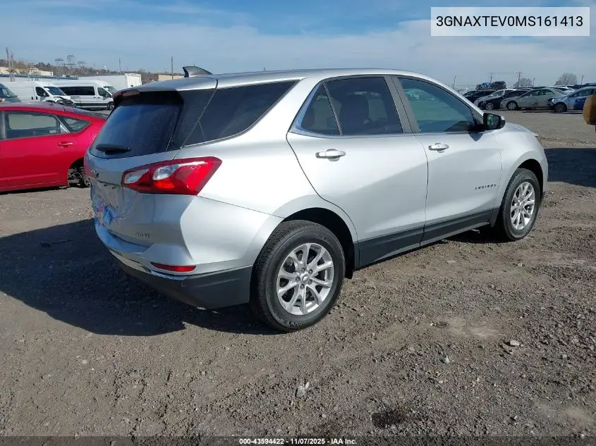 3GNAXTEV0MS161413 2021 Chevrolet Equinox Awd 2Fl