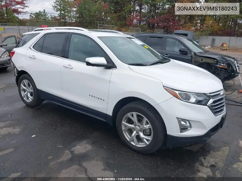 3GNAXXEV9MS180243 2021 Chevrolet Equinox Awd Premier