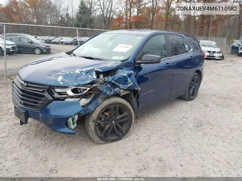 2GNAXUEV4M6110582 2021 Chevrolet Equinox Awd Lt