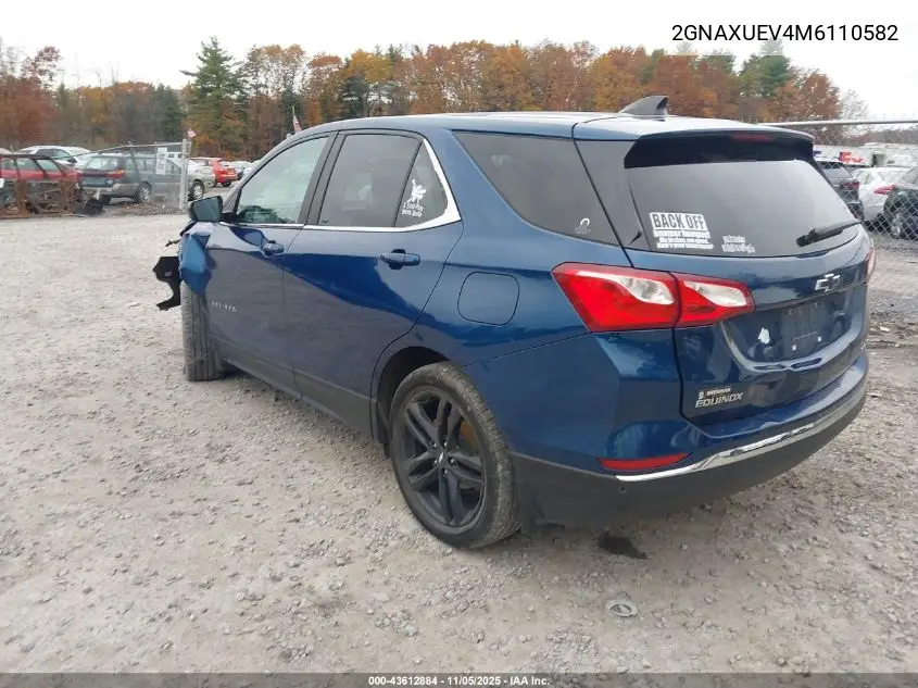 2GNAXUEV4M6110582 2021 Chevrolet Equinox Awd Lt