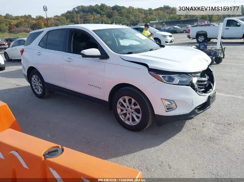 3GNAXKEV1MS159177 2021 Chevrolet Equinox Fwd Lt