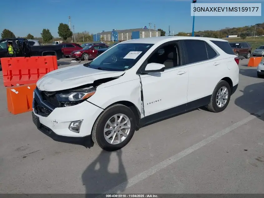 3GNAXKEV1MS159177 2021 Chevrolet Equinox Fwd Lt