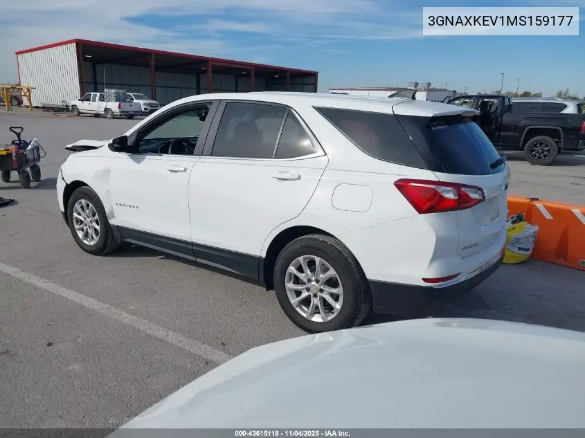 3GNAXKEV1MS159177 2021 Chevrolet Equinox Fwd Lt
