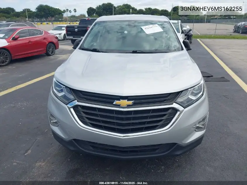 3GNAXHEV6MS162255 2021 Chevrolet Equinox Fwd Ls