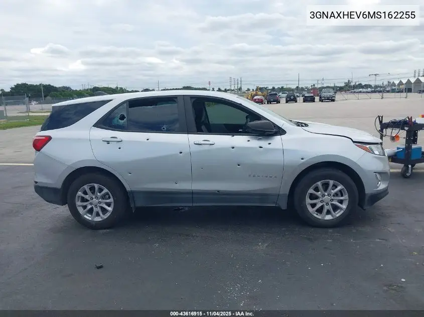 3GNAXHEV6MS162255 2021 Chevrolet Equinox Fwd Ls