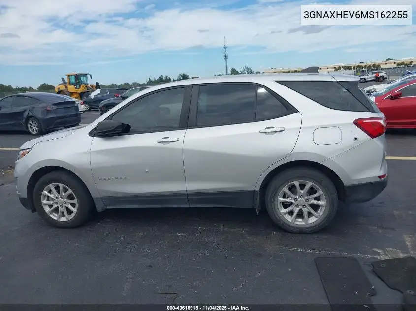 3GNAXHEV6MS162255 2021 Chevrolet Equinox Fwd Ls