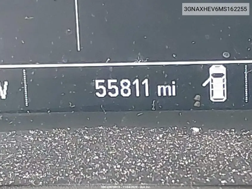 3GNAXHEV6MS162255 2021 Chevrolet Equinox Fwd Ls
