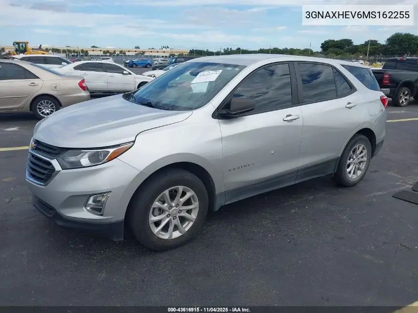 3GNAXHEV6MS162255 2021 Chevrolet Equinox Fwd Ls