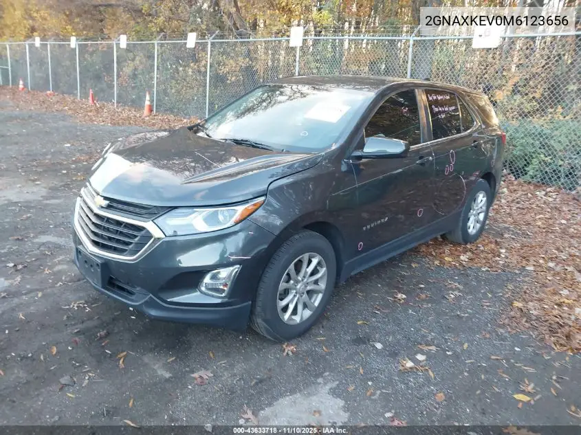 2GNAXKEV0M6123656 2021 Chevrolet Equinox Fwd Lt