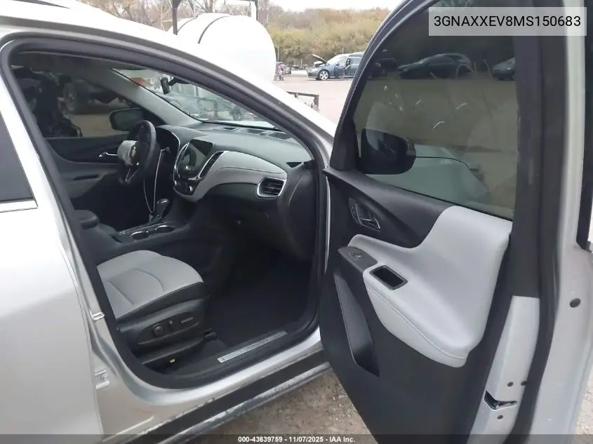 3GNAXXEV8MS150683 2021 Chevrolet Equinox Awd Premier