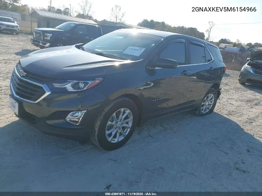 2GNAXKEV5M6154966 2021 Chevrolet Equinox Fwd Lt