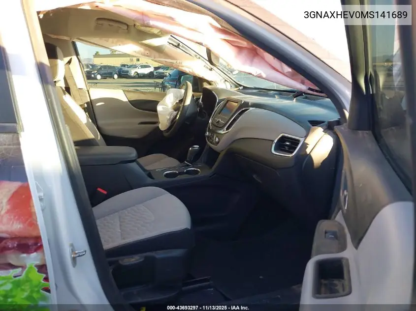 3GNAXHEV0MS141689 2021 Chevrolet Equinox Fwd Ls