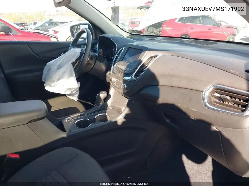 3GNAXUEV7MS171992 2021 Chevrolet Equinox Awd Lt